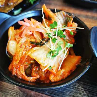 A dish of korean food