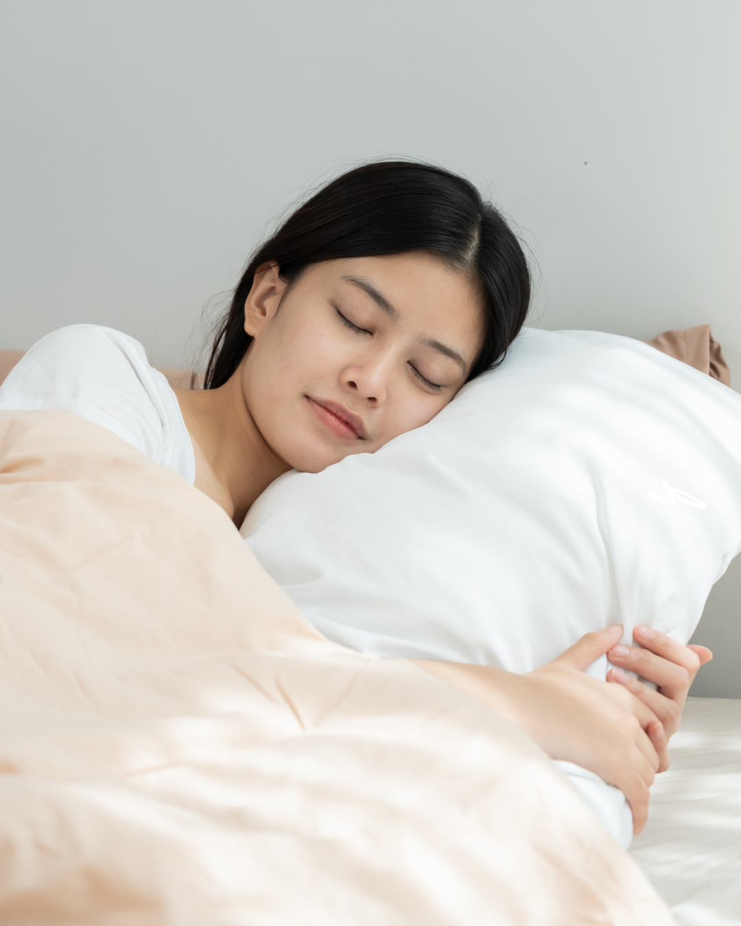 Woman sleeping comfortably